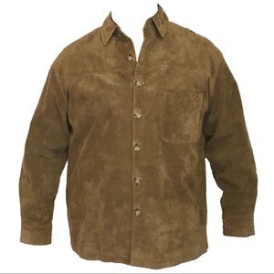 Pendleton Men’s Pig Leather Suede Overshirt